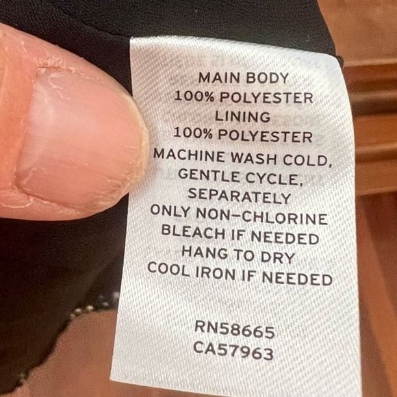 Abound Black White Polka Dot V-Neck Camisole Tank Top Women's Size Small S - Picture 6 of 7